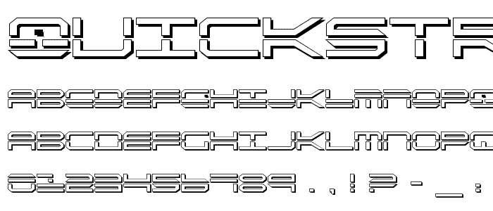 QuickStrike Shadow font
